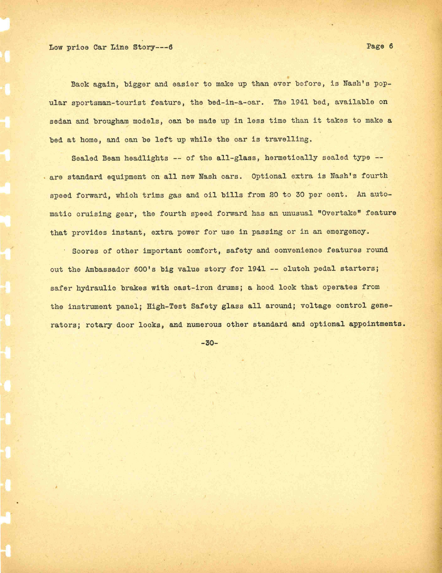1941 Nash Press Kit Page 32
